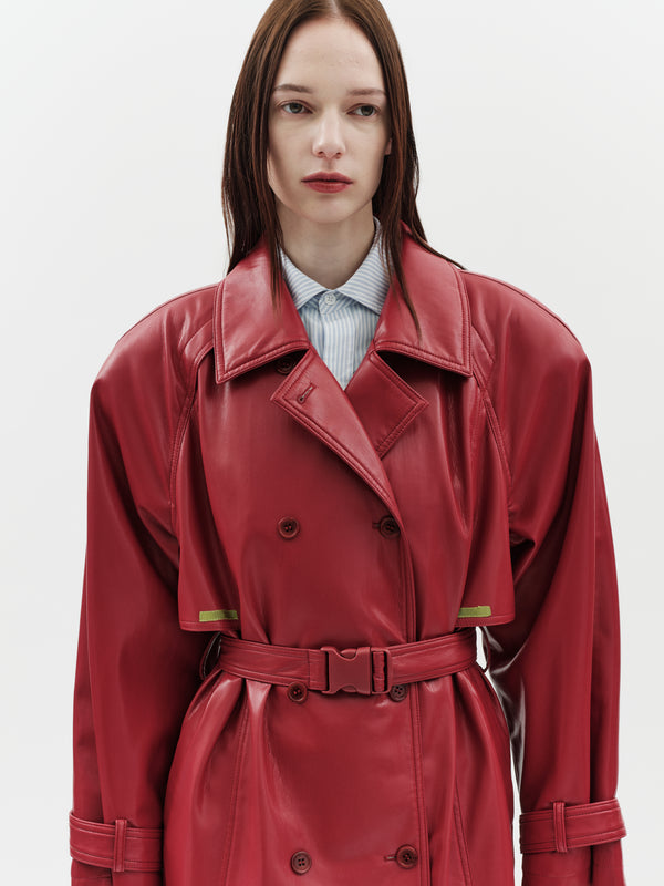 Jakke Milla Trench Coat Red