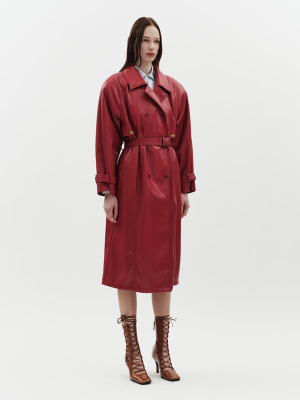 Jakke Milla Trench Coat Red