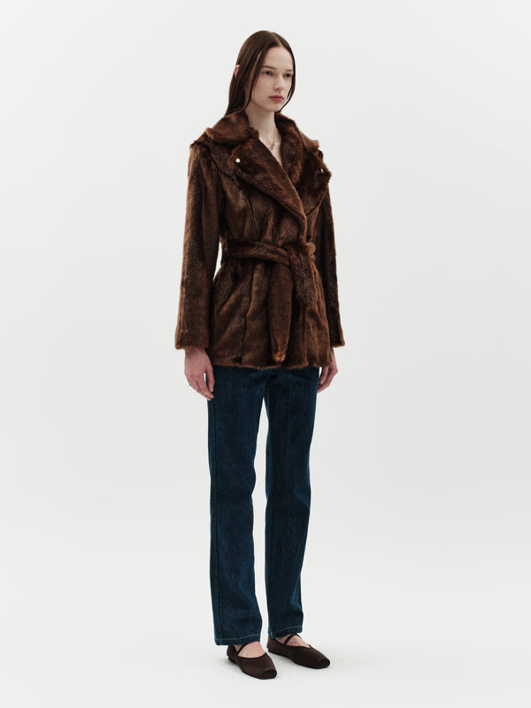 Jakke Paley Coat Dark Chocolate