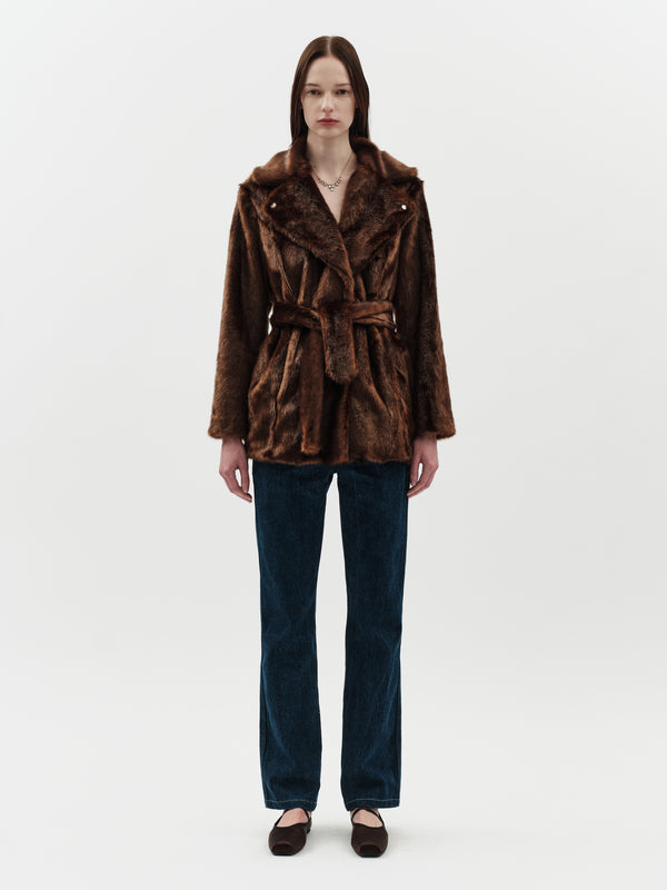 jakke Paley Coat Dark Chocolate