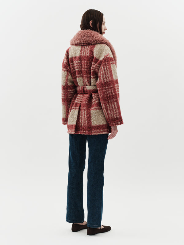 Jakke Tavi Coat Red Check