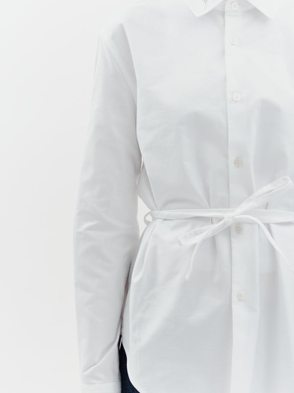 Jakke Tie Shirt White