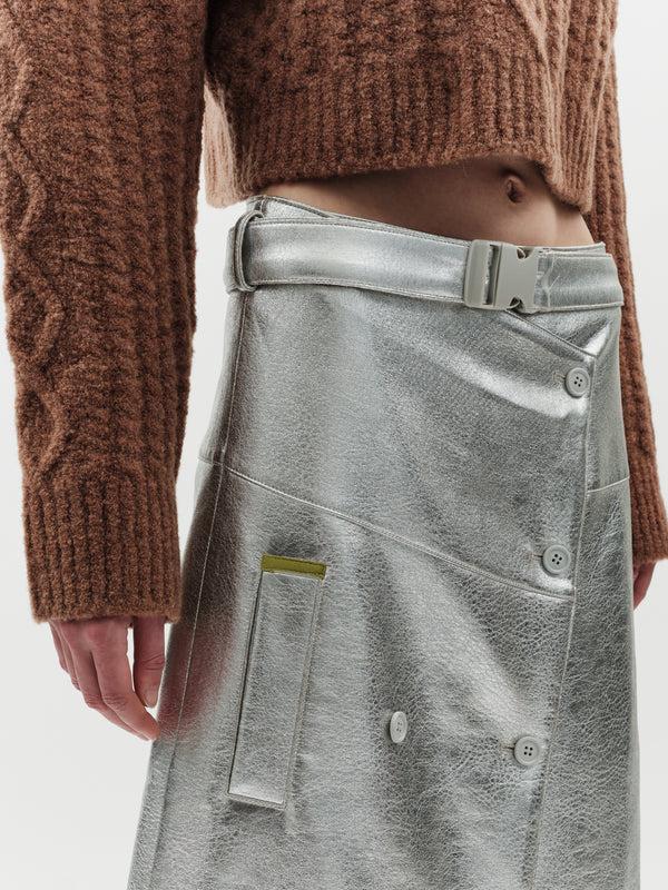 Jakke Trench Skirt Metallic