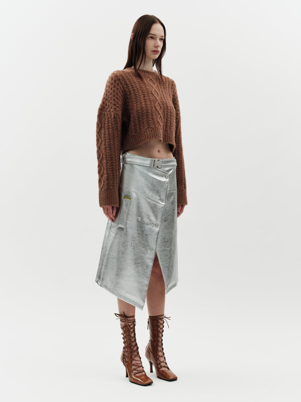 Jakke Trench Skirt Metallic