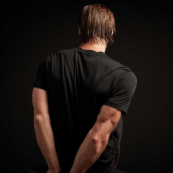 James Perse 3 Pack Luxe Lotus Jersey V Neck Tee Black