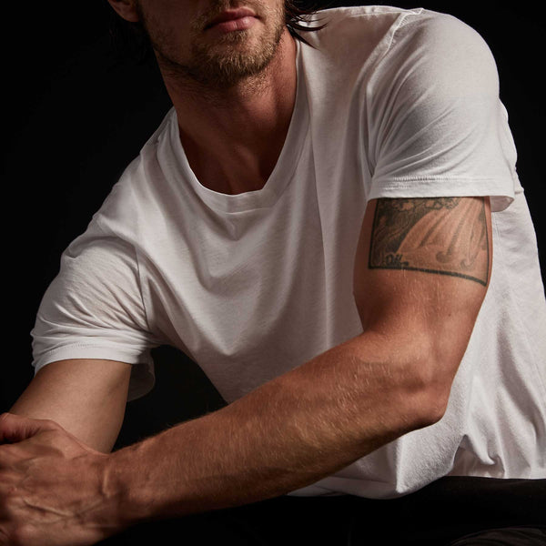 James Perse 3 Pack Luxe Lotus Jersey V Neck Tee White