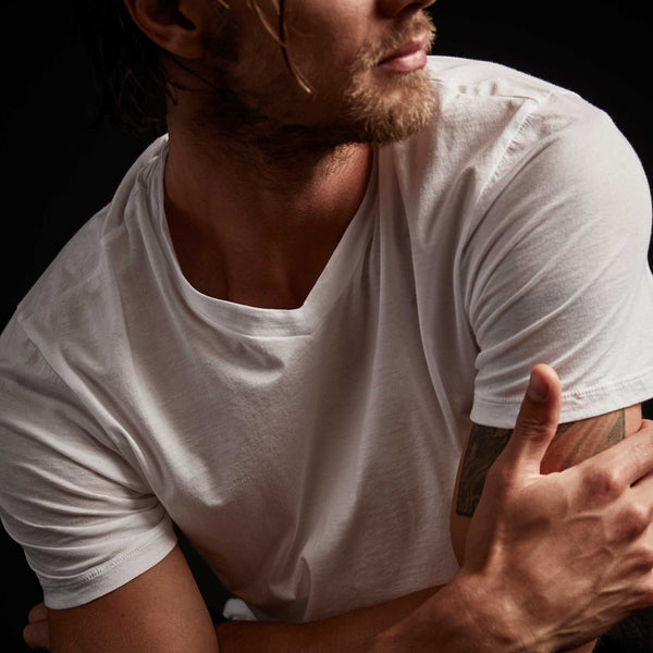 James Perse 3 Pack Luxe Lotus Jersey V Neck Tee White