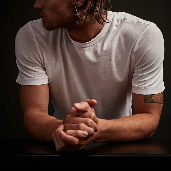 James Perse 3 Pack Short Sleeve Crew Neck Tee White