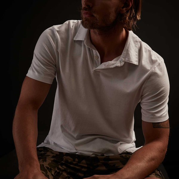 James Perse 3 Pack Sueded Jersey Polo Black/White/Deep