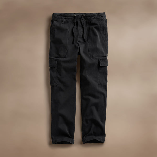james perse Army Cotton Slub Cargo Pant Black Pigment