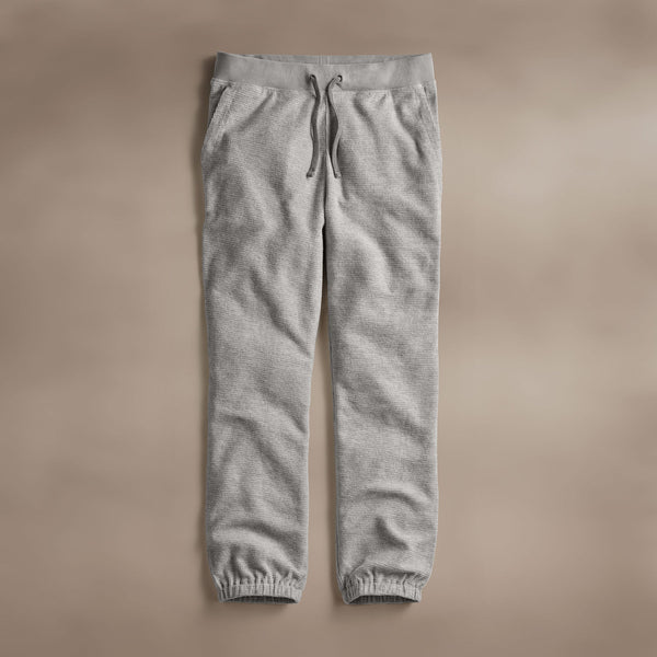James Perse Brushed Thermal Sweat Pant Heather Grey