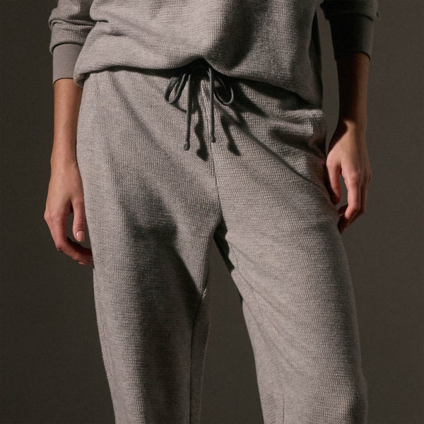 James Perse Brushed Thermal Sweat Pant Heather Grey