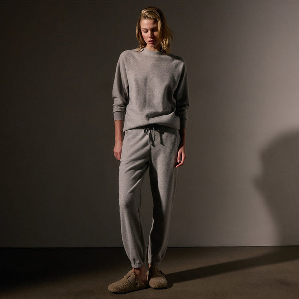 james perse Brushed Thermal Sweat Pant Heather Grey