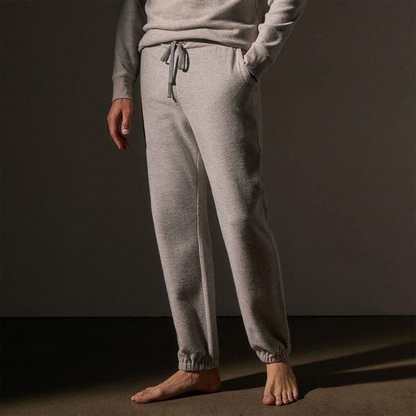 james perse Brushed Thermal Sweat Pant Heather Grey