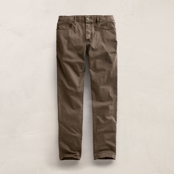 James Perse Brushed Twill 5 Pocket Pant Caribou Pigment