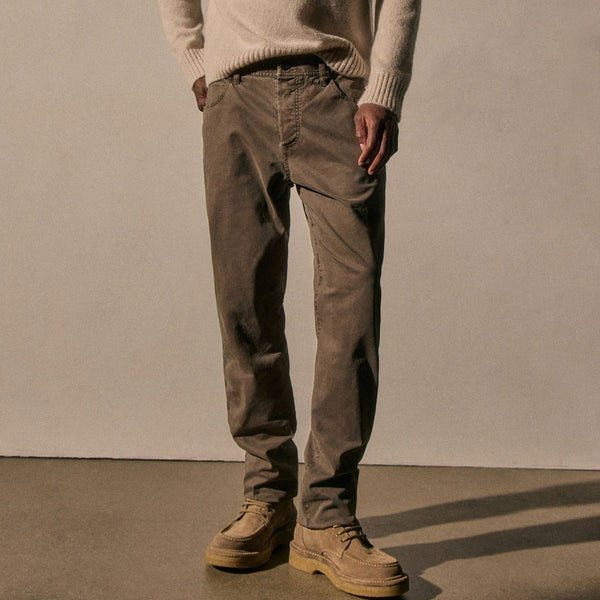 James Perse Brushed Twill 5 Pocket Pant Caribou Pigment