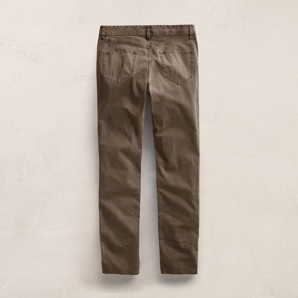 James Perse Brushed Twill 5 Pocket Pant Caribou Pigment