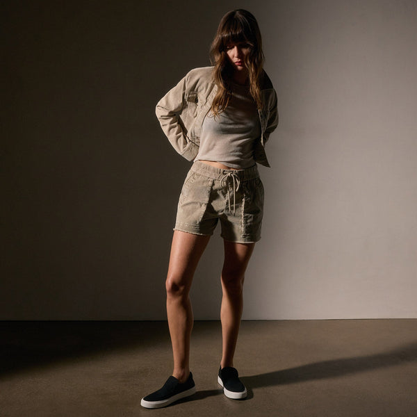 james perse Corduroy Utility Short Overcast Pigment