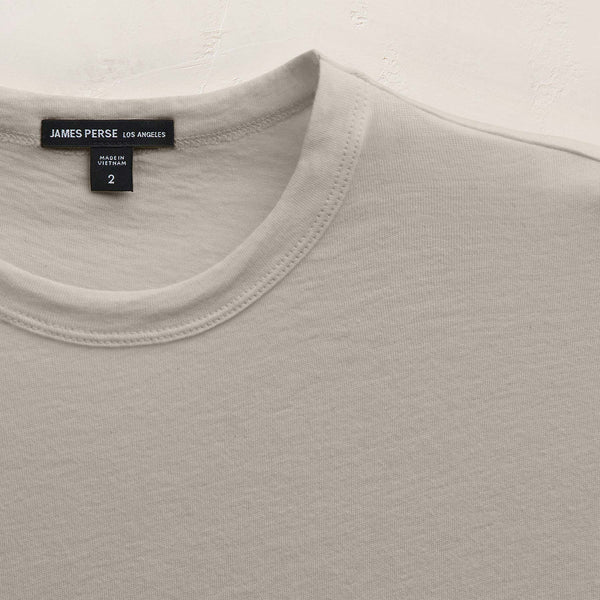 James Perse Cotton Cashmere Short Sleeve Tee Concrete