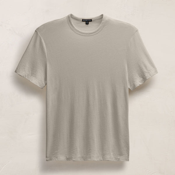 james perse Cotton Cashmere Short Sleeve Tee Concrete