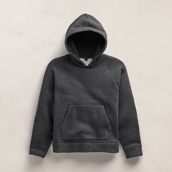 James Perse Cozy Hooded Sweatshirt Heather Charcoal