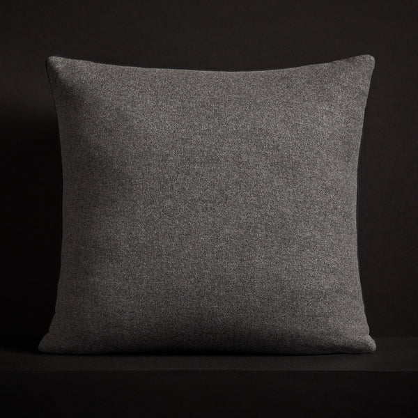 james perse Double Sided Baby Soft Throw Pillow Heather Charcoal