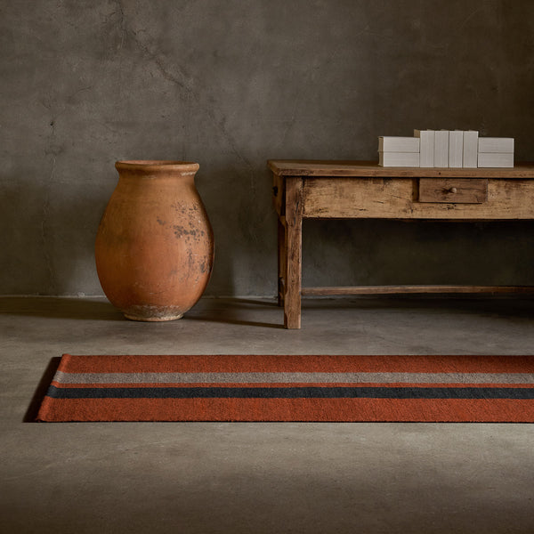 james perse Double Stripe Runner Ochre/Black Marle/Flint