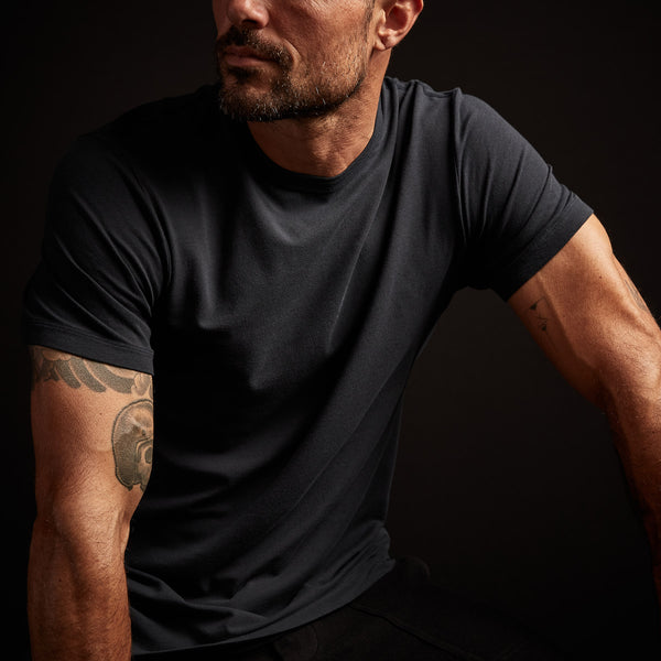 James Perse Elevated Lotus Jersey Lounge Tee French Navy