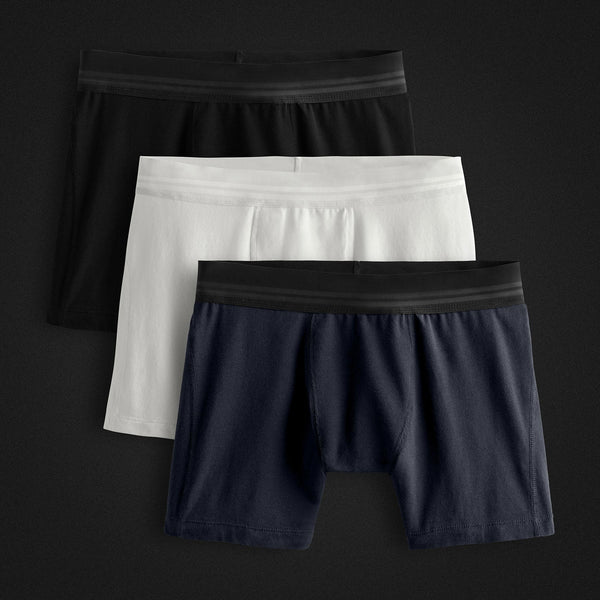 james perse Elevated Lotus Sport Boxer Short 3 Pack Black/White/French Navy