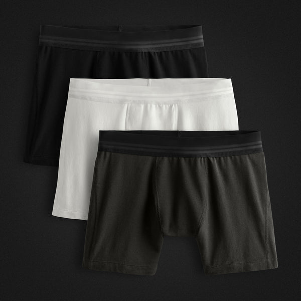 james perse Elevated Lotus Sport Boxer Short 3 Pack Black/White/Carbon