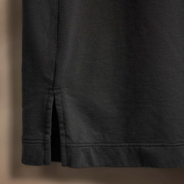 James Perse Heavy Luxe Jersey Long Sleeve Polo Magma