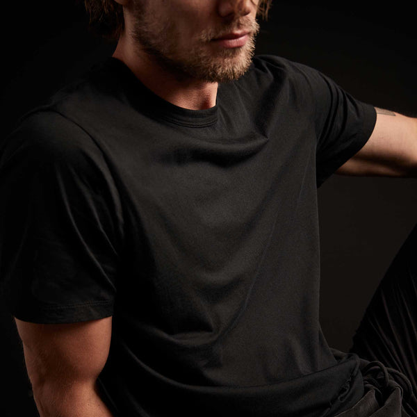 James Perse 3 Pack Luxe Lotus Jersey Tee Black