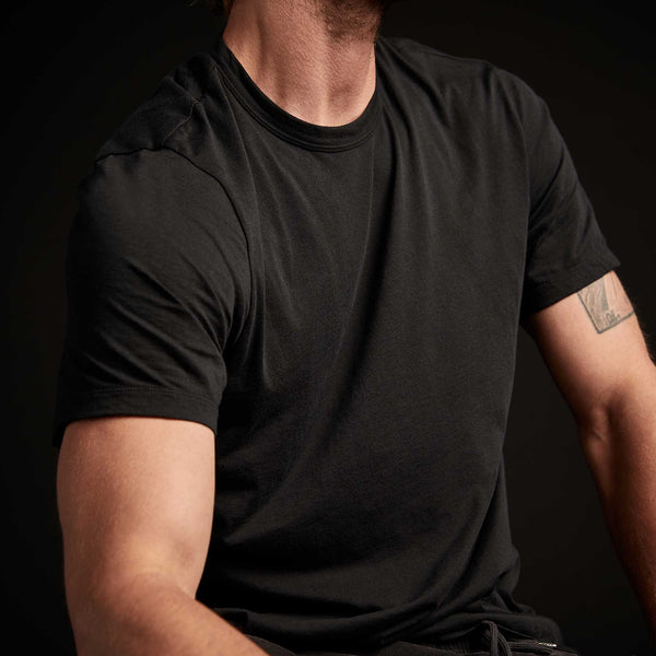 James Perse 3 Pack Luxe Lotus Jersey Tee Black