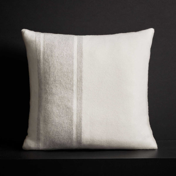 james perse Baja Stripe Sham Ivory/Flannel