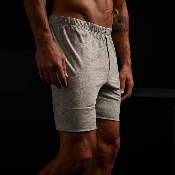 James Perse Boxer Short Classic Fit Heather Grey