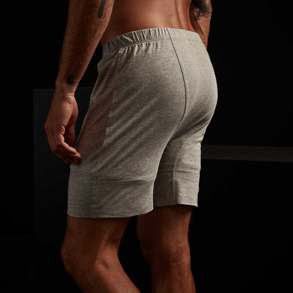James Perse Boxer Short Classic Fit Heather Grey