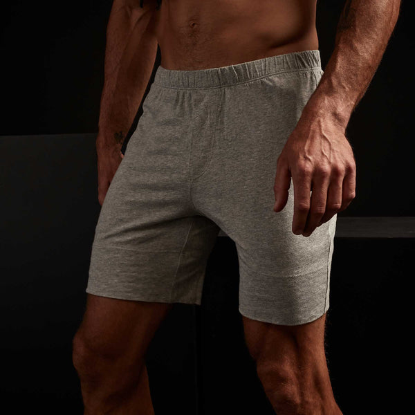 james perse Boxer Short Classic Fit Heather Grey