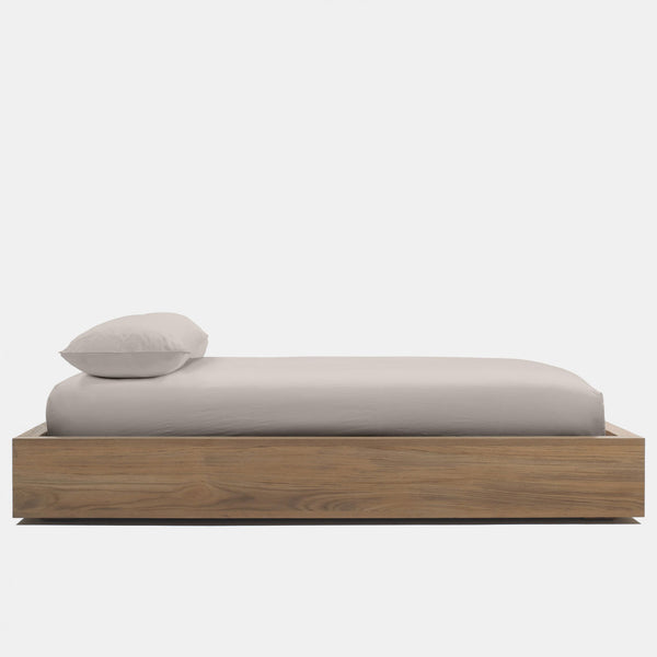 james perse Brushed Jersey Fitted Sheet Oyster