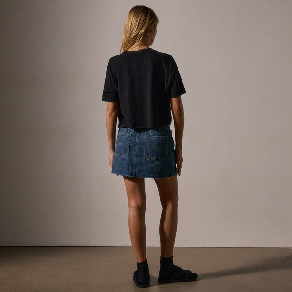 James Perse Brushed Jersey Pocket Tee Black