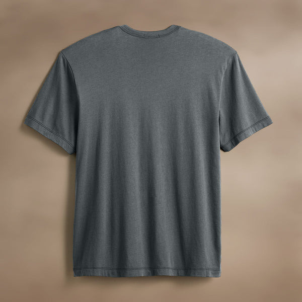 James Perse Brushed Lotus Crew Asphalt