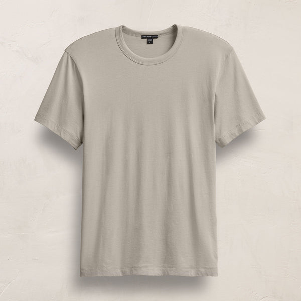 james perse Brushed Lotus Crew Concrete