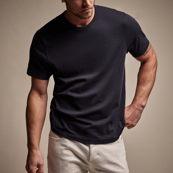 James Perse Brushed Lotus Crew Deep