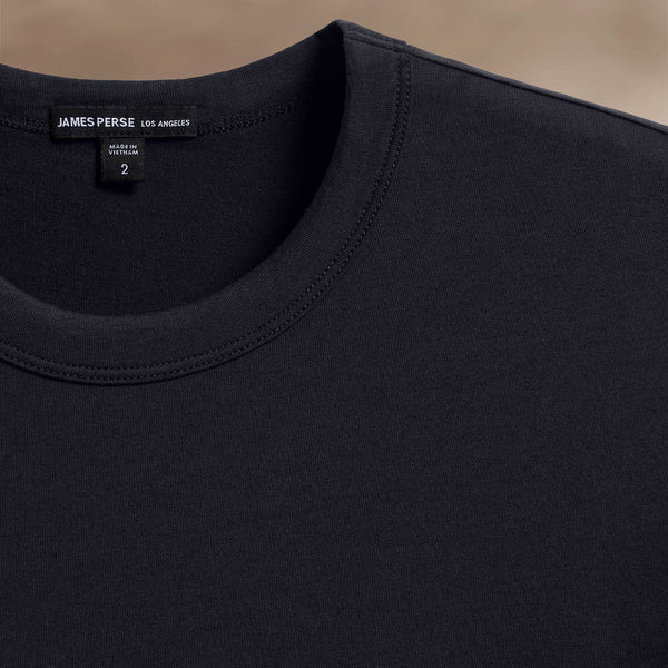 James Perse Brushed Lotus Crew Deep