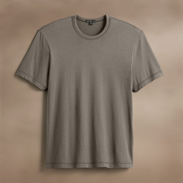 james perse Brushed Lotus Crew Granite