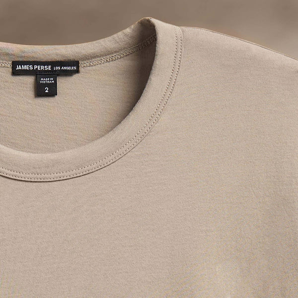 James Perse Brushed Lotus Crew Overcast