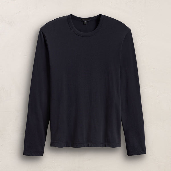 james perse Brushed Lotus Long Sleeve Crew Deep