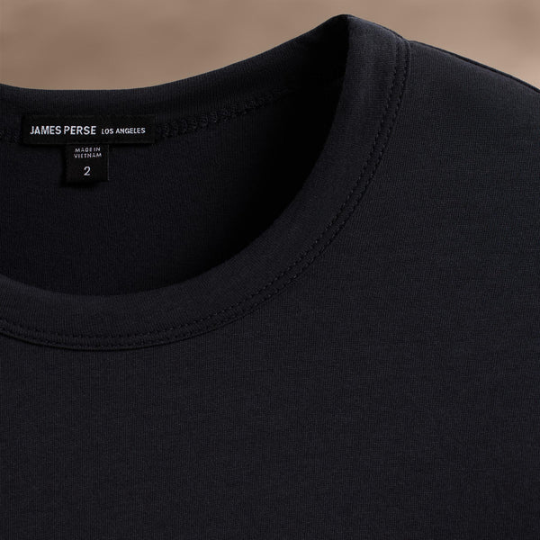 James Perse Brushed Lotus Long Sleeve Crew Magma