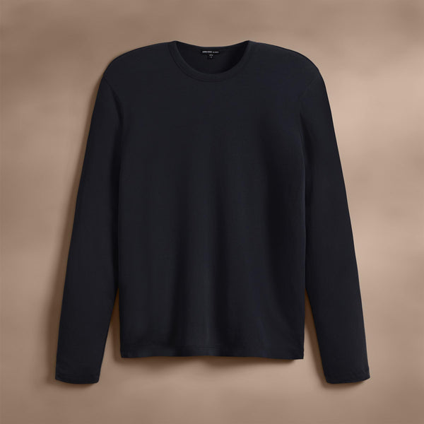 james perse Brushed Lotus Long Sleeve Crew Magma