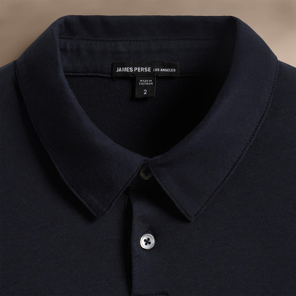 James Perse Brushed Lotus Polo Deep