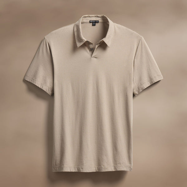 james perse Brushed Lotus Polo Overcast